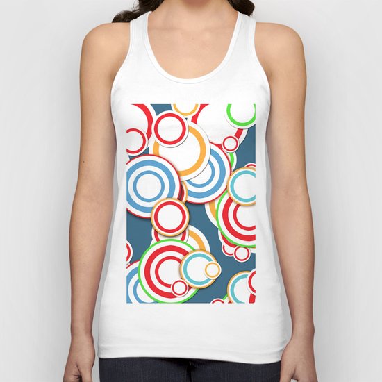 Pattern circle top Unisex Tank Top
