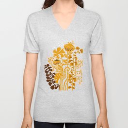 Stockholm garden autumn night V Neck T Shirt