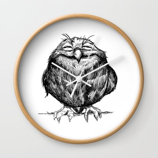 Owl Ball Wall Clock