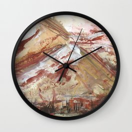 Modern Abstract Mourne Mountain Landscape of Ireland Wall Clock