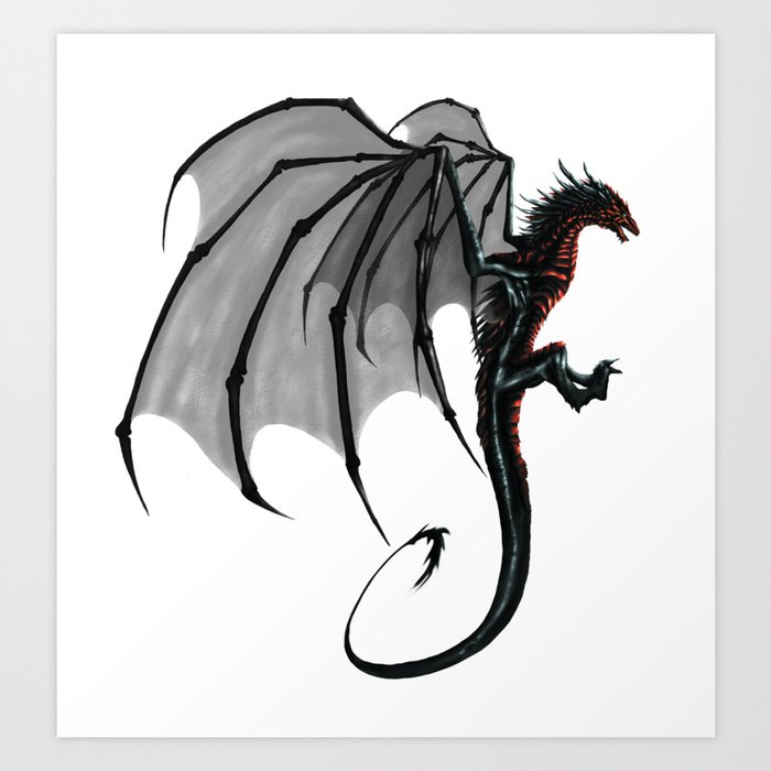 Black And Red Dragon Art Print By Clairmatin Society6 Items similar to black and red scaled dragon egg with chainmail stand on etsy. black and red dragon art print by clairmatin
