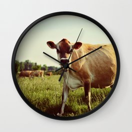 jersey cow Wall Clock