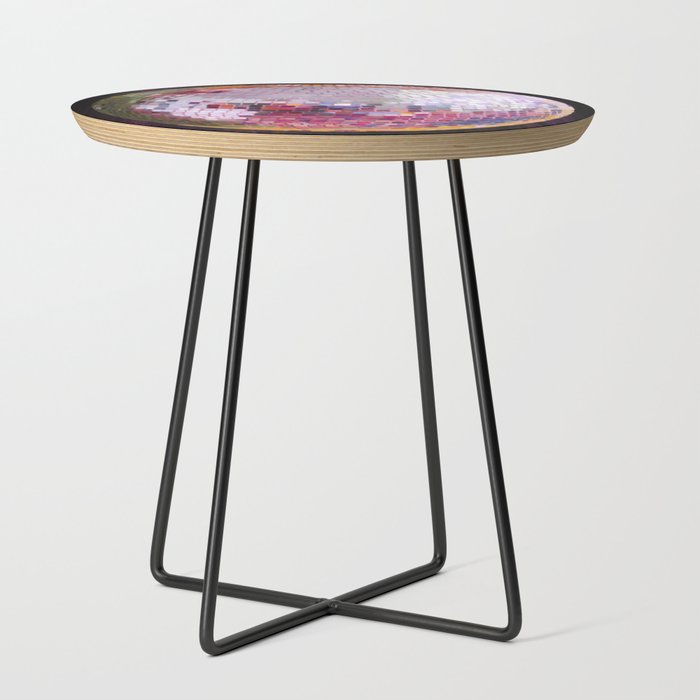 Pink Disco Ball oil painting Side Table