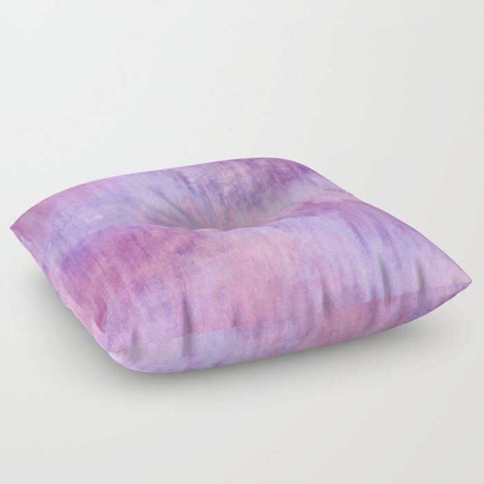 Abstract Pink Purple Wash Floor Pillow