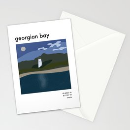 Georgian Bay Travel Poster Stationery Card