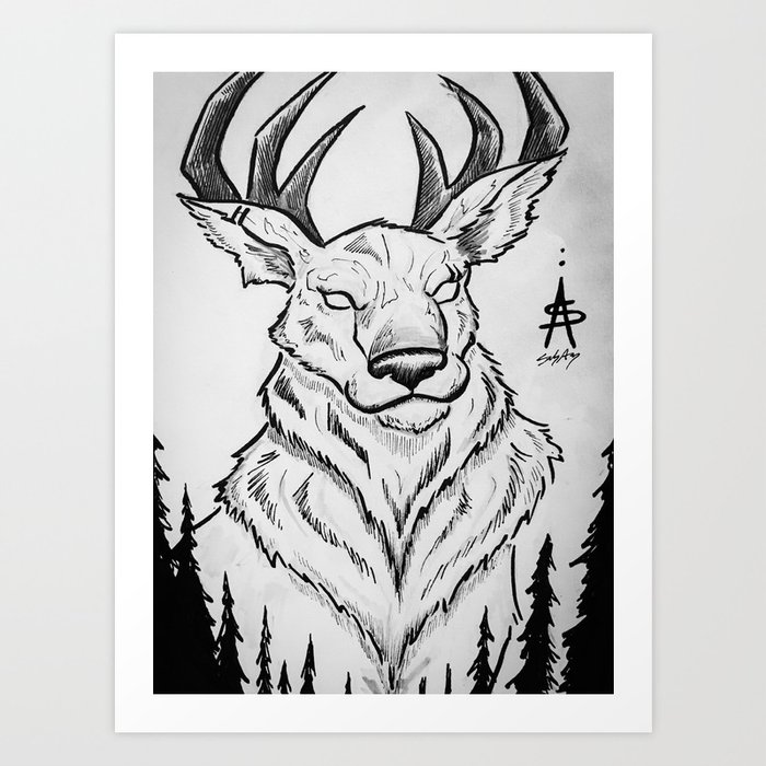 Forest King Art Print