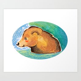 California Grizzly  Art Print