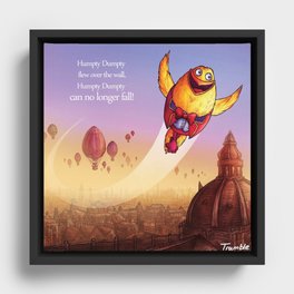 "Humpty Dumpty" Page Sample 2 (Mother Goose Retold-Trumble Book) Framed Canvas