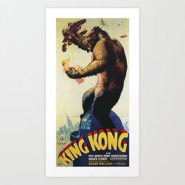 King Kong 1933 Art Print