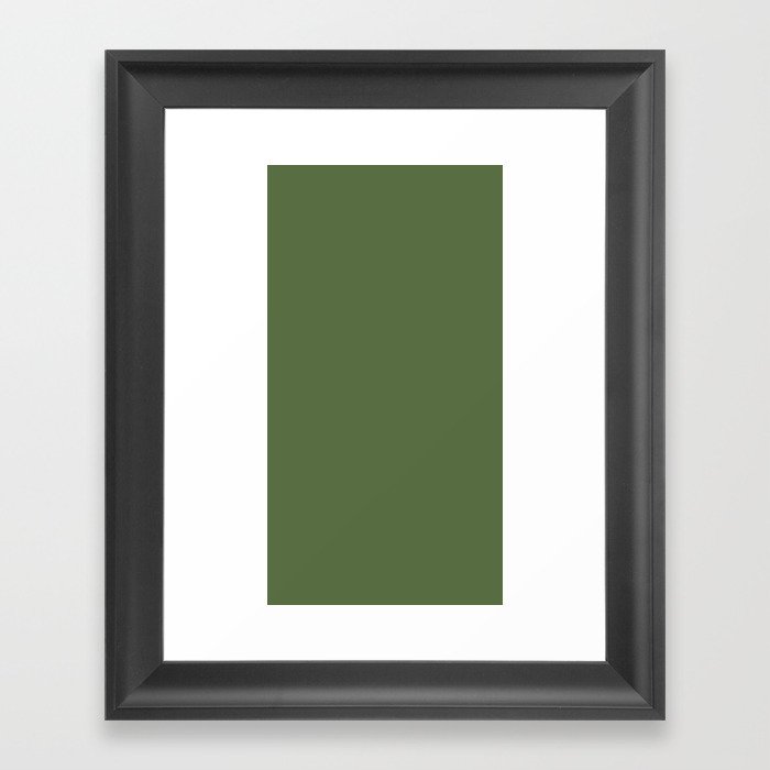Green the coolness of the forest Framed Art Print