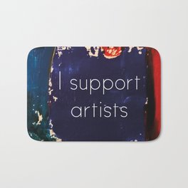 I Support Artists Mug and Cutting Board Bath Mat