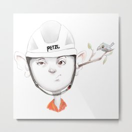 PPE’s matter  Metal Print | Teeclimbers, Drawing, Nidimarart, Climbers, Accidents, Arborist, Safety, Bird, Caricature, Digital 
