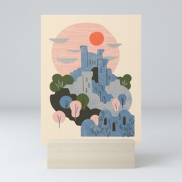 Blue Castle Mini Art Print