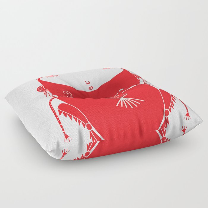 Red cricket Floor Pillow