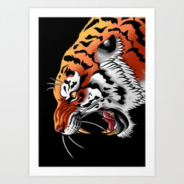 Tiger Tattoo Art Print