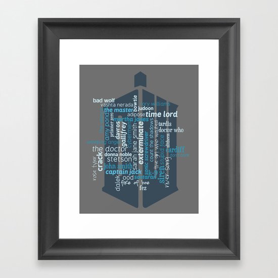 Doctor Who: Friends and Enemies Framed Art Print
