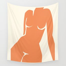 Body in Coral Wall Tapestry
