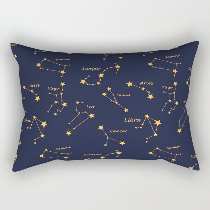 Zodiac signs,constellations,stars,astrology,astronomy,space,galaxy  Rectangular Pillow