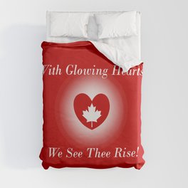 Glowing Hearts Duvet Cover
