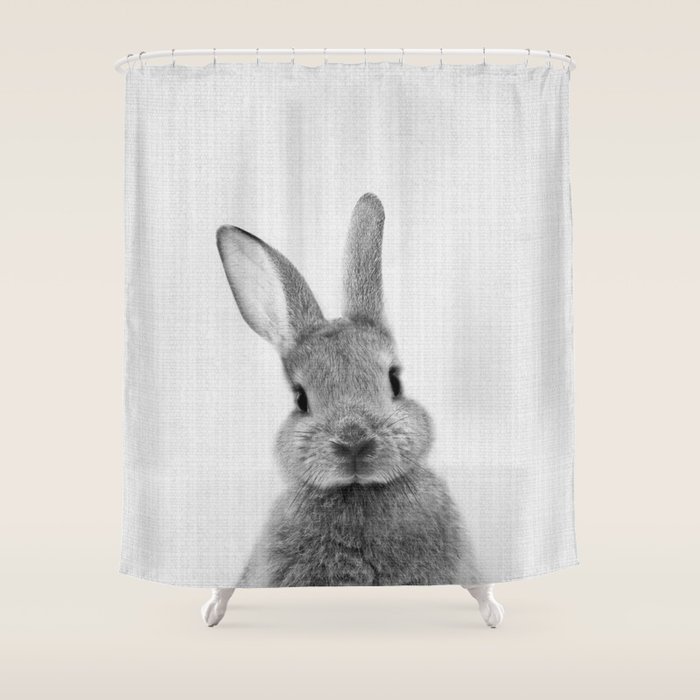 Print 48 Peekaboo Bunny Shower Curtain By Lilaandlola Society6