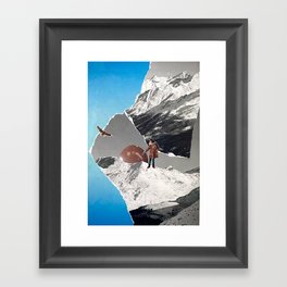 in the mountains Framed Art Print