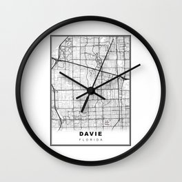 Davie Map Wall Clock