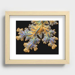 New Growth No1 yellow fractal  Recessed Framed Print