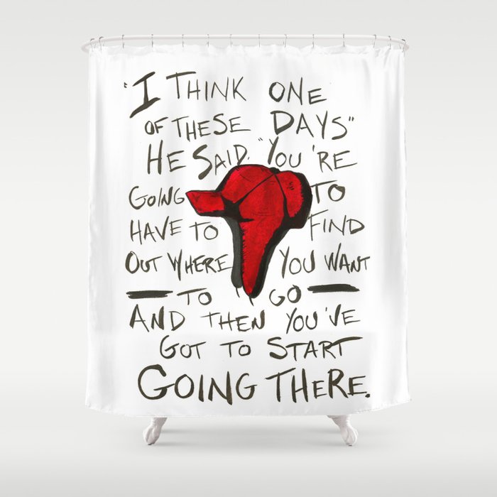 The Catcher In The Rye Holden S Red Hunting Cap Shower Curtain