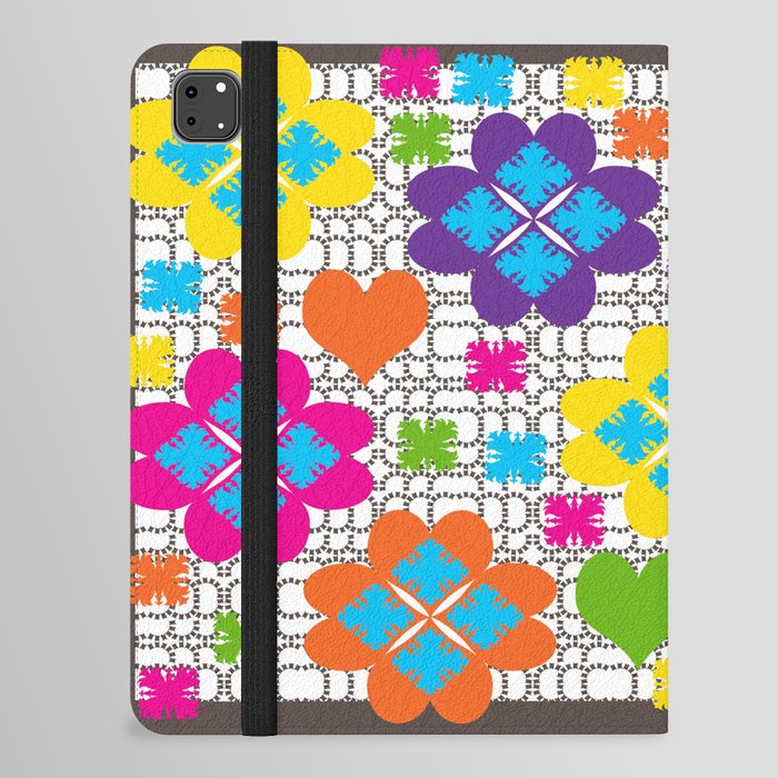 Floral Squares iPad Folio Case