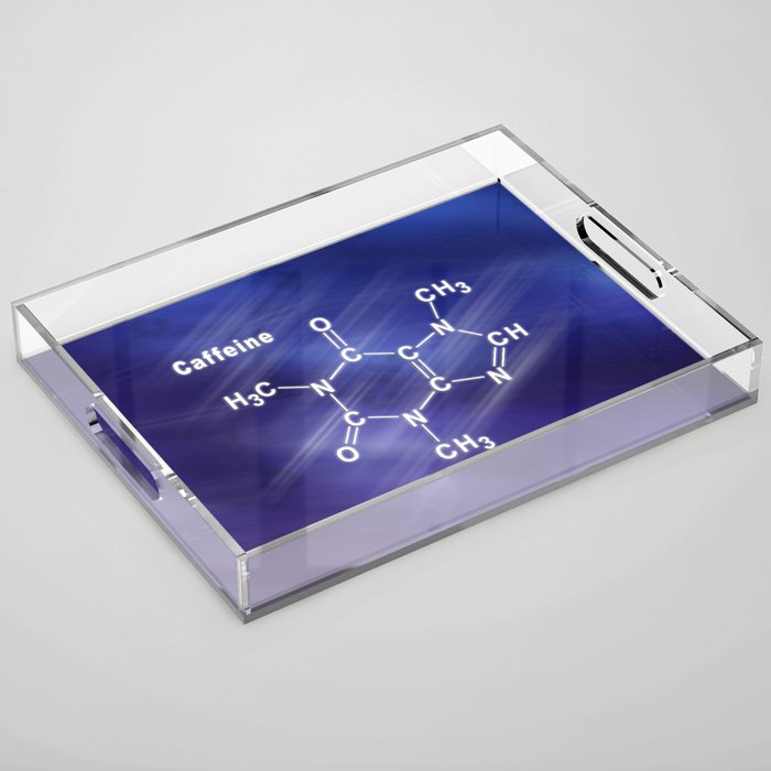 Caffeine Structural chemical formula Acrylic Tray