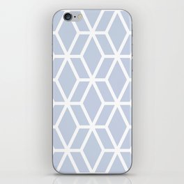 Blue and White Tessellation Line Pattern 16 - Diamond Vogel 2022 Popular Colour Surf's Surprise 0593 iPhone Skin