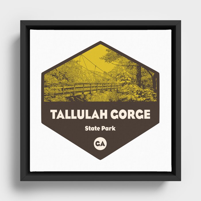 Tallulah Gorge State Park Georgia Framed Canvas