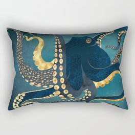 Metallic Octopus IV Rectangular Pillow