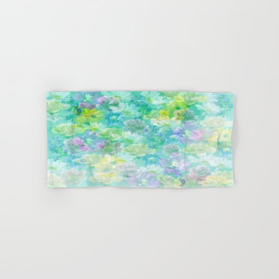Enchanted Spring Floral Abstract Hand & Bath Towel