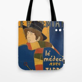 Le Bohemian Doctor Who by Lautrec Tote Bag