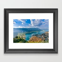 The Bay of Kotor Framed Art Print
