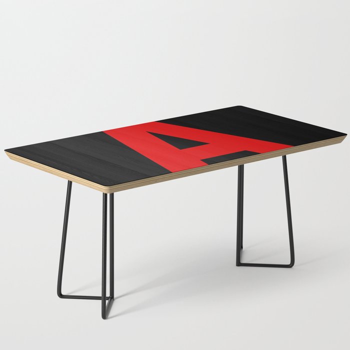 Letter A (Red & Black) Coffee Table