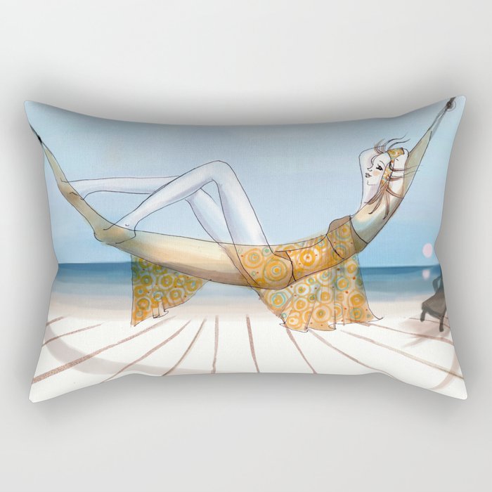 Chill, Relax, it's Summertime!! Rectangular Pillow