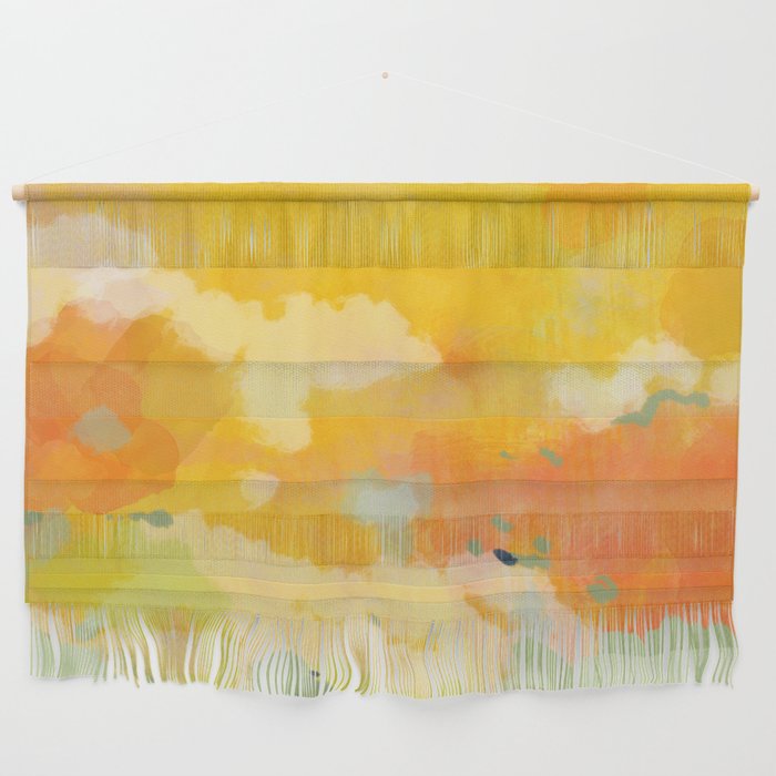 abstract spring sun Wall Hanging