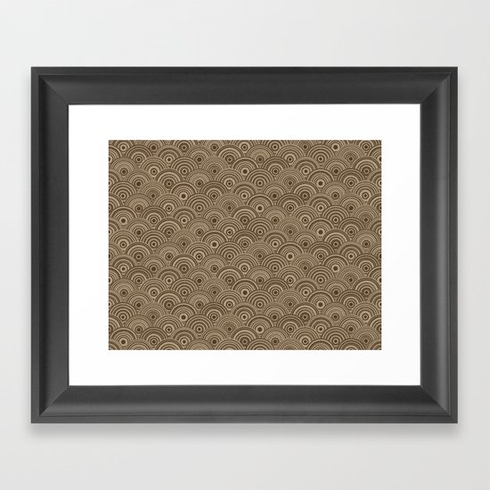 Orbis (Brown) Framed Art Print