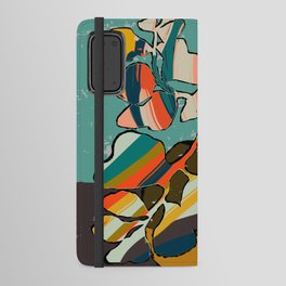 colorful eucalyptus leaves Android Wallet Case