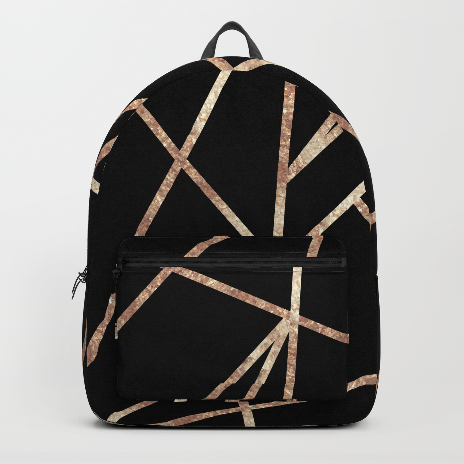Classic Black Rose Gold Geo 1 Geometric Decor Art Society6
