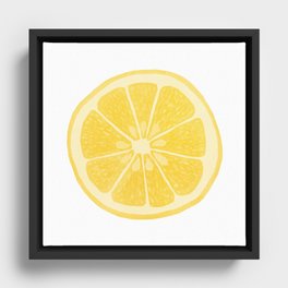 Lemon Framed Canvas
