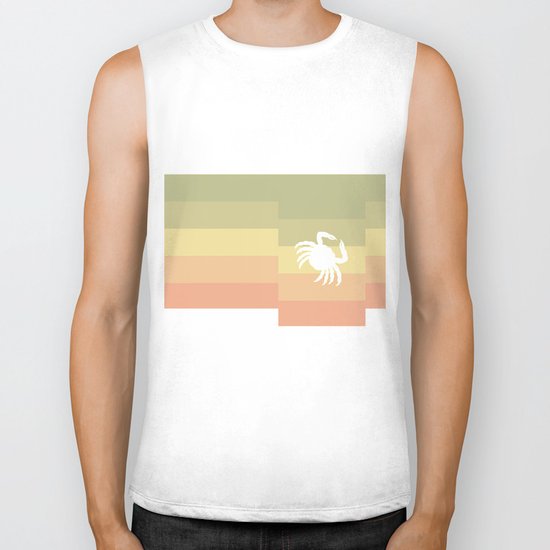 Out At Sea Series - Sideways and Crabby Biker Tank