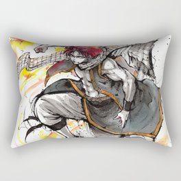 Natsu from Fairy Tail sumi/watercolor Rectangular Pillow
