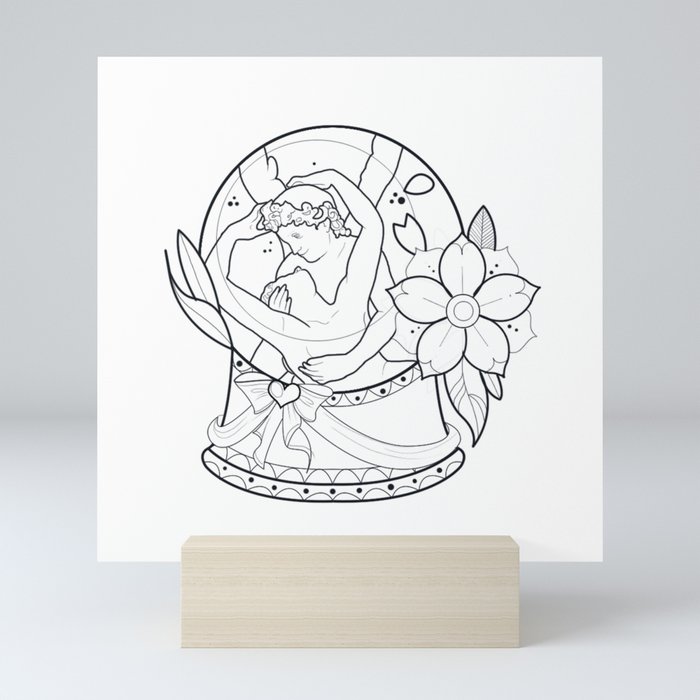 Amore e Psiche Mini Art Print