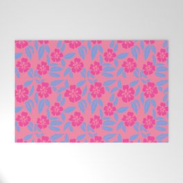 Tropical flowers - hibiscus Welcome Mat
