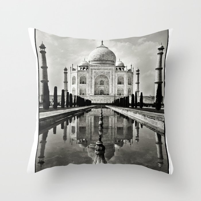 Taj Mahal Throw Pillow