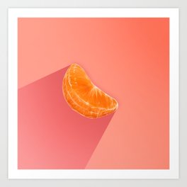 A Single Slice of Mandarin Art Print