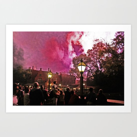 Firework Haze Art Print